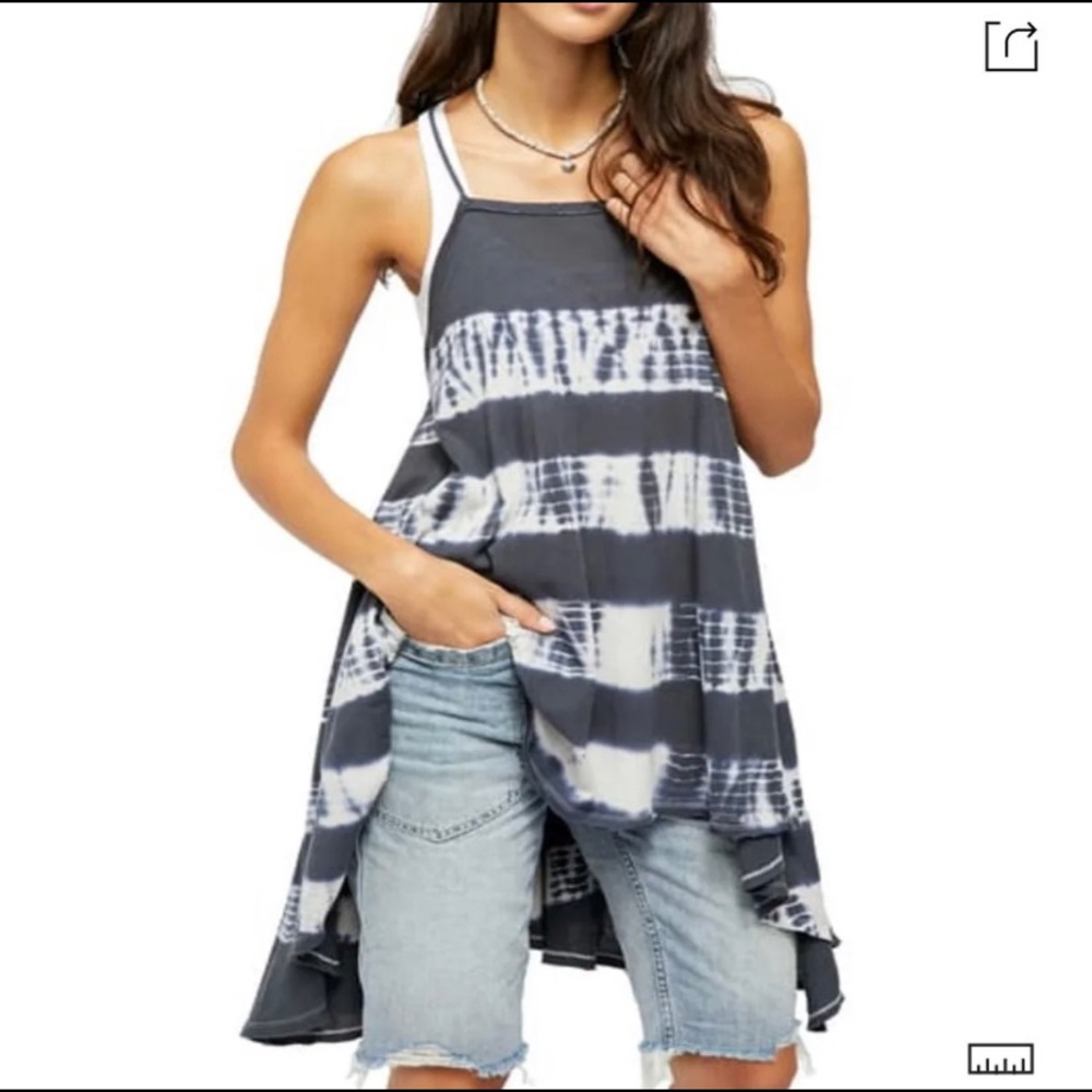 Free People Seashell Tie Dye Tunic